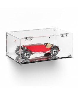 E-999 TEC-X - Personalizzabile - Teca espositiva in plexiglass da parete con sportello e cerniere frontali e chiusura a calam...