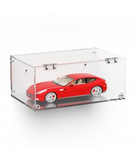 E-1003 TEC-X - Personalizzabile - Teca espositiva in plexiglass da parete con sportello e cerniere frontali e chiusura a cala...