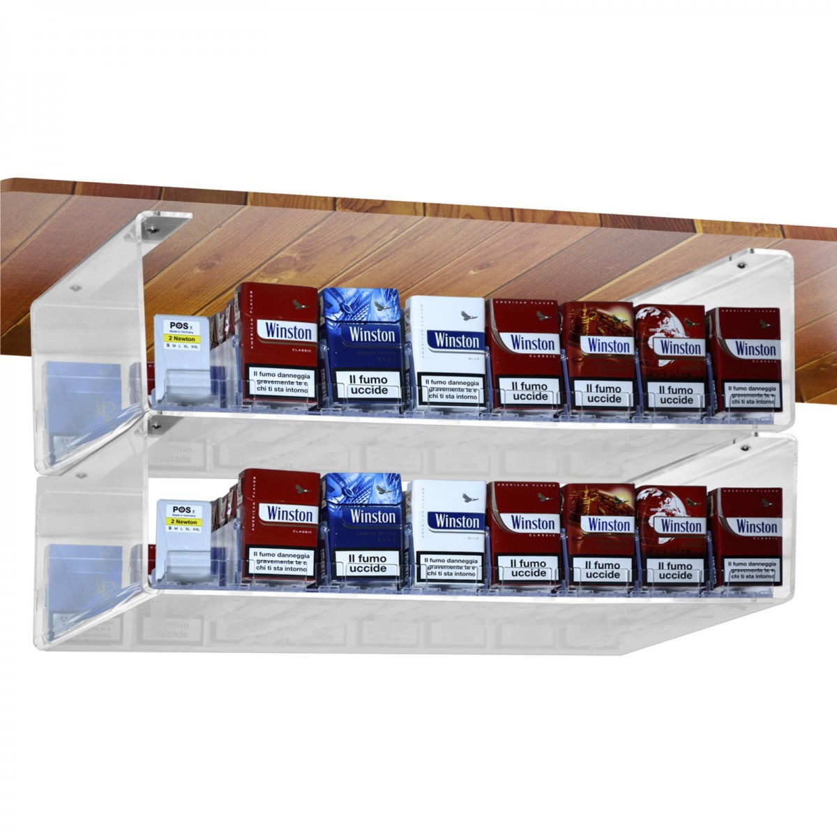 Espositore In Plexiglass Trasparente Portatovaglioli Da Banco - Misure Interne 21,5 X 21,5 X H10 Cm, Spessore 3 Mm