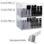 Transparante plexiglas toonbankdisplay voor papieren - L 25 x D 30 cm.