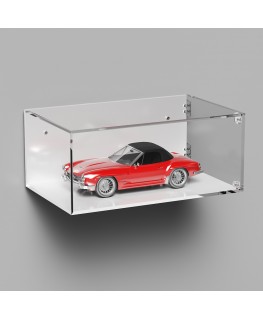 E-1019 TEC-X - Personalizzabile - Teca espositiva in plexiglass da parete con sportello e cerniere laterali e chiusura a cala...