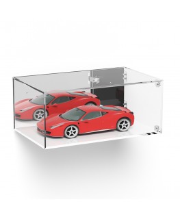 E-1021 TEC-X - Personalizzabile - Teca espositiva in plexiglass da parete con sportello e cerniere laterali e chiusura a cala...