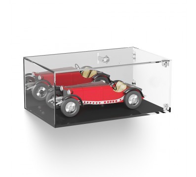 E-1025 TEC-X - Personalizzabile - Teca espositiva in plexiglass da parete con sportello e cerniere laterali e chiusura a cala...