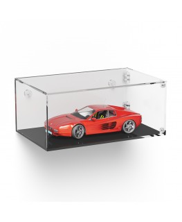 E-1026 TEC-X - Personalizzabile - Teca espositiva in plexiglass da parete con sportello e cerniere laterali e chiusura a cala...