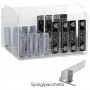 Transparante plexiglas toonbankdisplay voor papieren - L 25 x D 20 cm.