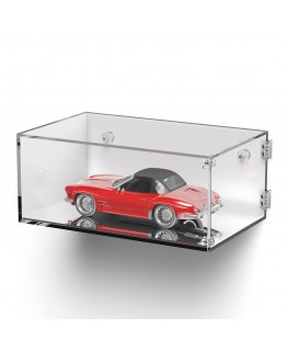 E-1029 TEC-X - Personalizzabile - Teca espositiva in plexiglass da parete con sportello e cerniere laterali e chiusura a cala...