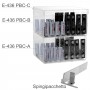 Transparante plexiglas toonbankdisplay voor papieren - L 25 x D 20 cm.