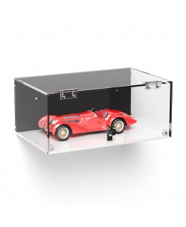 E-1035 TEC-X - Personalizzabile - Teca espositiva in plexiglass da parete con sportello e cerniere frontali e chiusura con se...