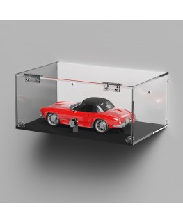 E-1038 TEC-X - Personalizzabile - Teca espositiva in plexiglass da parete con sportello e cerniere frontali e chiusura con se...