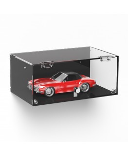 E-1039 TEC-X - Personalizzabile - Teca espositiva in plexiglass da parete con sportello e cerniere frontali e chiusura con se...