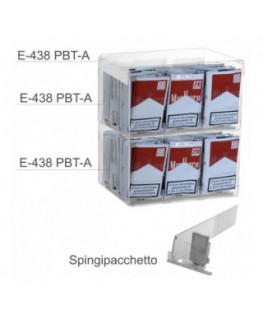 E-438 - Espositore in plexiglass trasparente da banco porta trinciato - L 25 x P 20 cm.