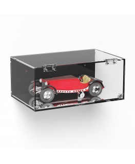 E-1043 TEC-X - Personalizzabile - Teca espositiva in plexiglass da parete con sportello e cerniere frontali e chiusura con se...