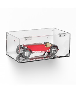 E-1044 TEC-X - Personalizzabile - Teca espositiva in plexiglass da parete con sportello e cerniere frontali e chiusura con se...