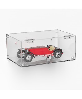 E-1048 TEC-X - Personalizzabile - Teca espositiva in plexiglass da parete con sportello e cerniere frontali e chiusura con se...