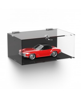 E-1054 TEC-X - Personalizzabile - Teca espositiva in plexiglass da parete con sportello e cerniere superiori e chiusura con s...