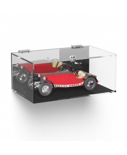 E-1055 TEC-X - Personalizzabile - Teca espositiva in plexiglass da parete con sportello e cerniere superiori e chiusura con s...
