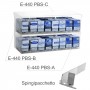 Thekendisplay aus transparentem Plexiglas für 20 Zigaretten – L 50 x T 20 cm.