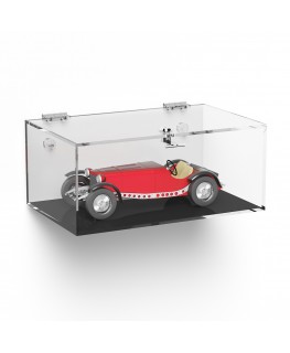 E-1056 TEC-X - Personalizzabile - Teca espositiva in plexiglass da parete con sportello e cerniere superiori e chiusura con s...