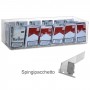 Transparent plexiglass countertop display for shredded meat - L 50 x D 20 cm.