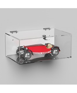 E-1060 TEC-X - Personalizzabile - Teca espositiva in plexiglass da parete con sportello e cerniere superiori e chiusura con s...