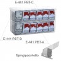 Expositor de mostrador para tabaco de liar dispone de empujadores de paquete (art. E-466 KSP)
