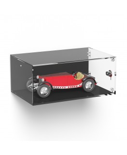 E-1069 TEC-X - Personalizzabile - Teca espositiva in plexiglass da parete con sportello e cerniere laterali e chiusura con se...