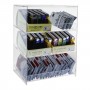 Espositore porta accendini / porta tabacco in plexiglass trasparente con Ripiano Inclinato