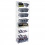 Espositore porta accendini / porta tabacco in plexiglass trasparente con Ripiano Inclinato