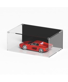 E-1232 TEC-X - Personalizzabile - Teca espositiva in plexiglass trasparente da banco con coperchio superiore appoggiato base ...