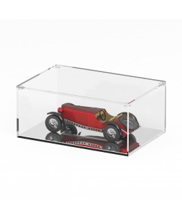 E-1241 TEC-X - Personalizzabile - Teca espositiva in plexiglass trasparente da banco con coperchio superiore appoggiato base ...