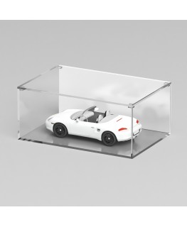 E-1242 TEC-X - Personalizzabile - Teca espositiva in plexiglass trasparente da banco con coperchio superiore appoggiato base ...