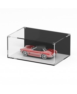 E-1243 TEC-X - Personalizzabile - Teca espositiva in plexiglass trasparente da banco con coperchio superiore appoggiato base ...