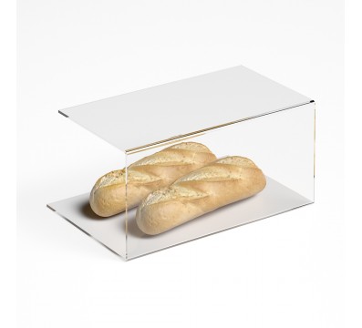 E-1186 PAR-A - Parafiato parasputi in plexiglass trasparente per alimenti - Misure: 45x25x H22 cm