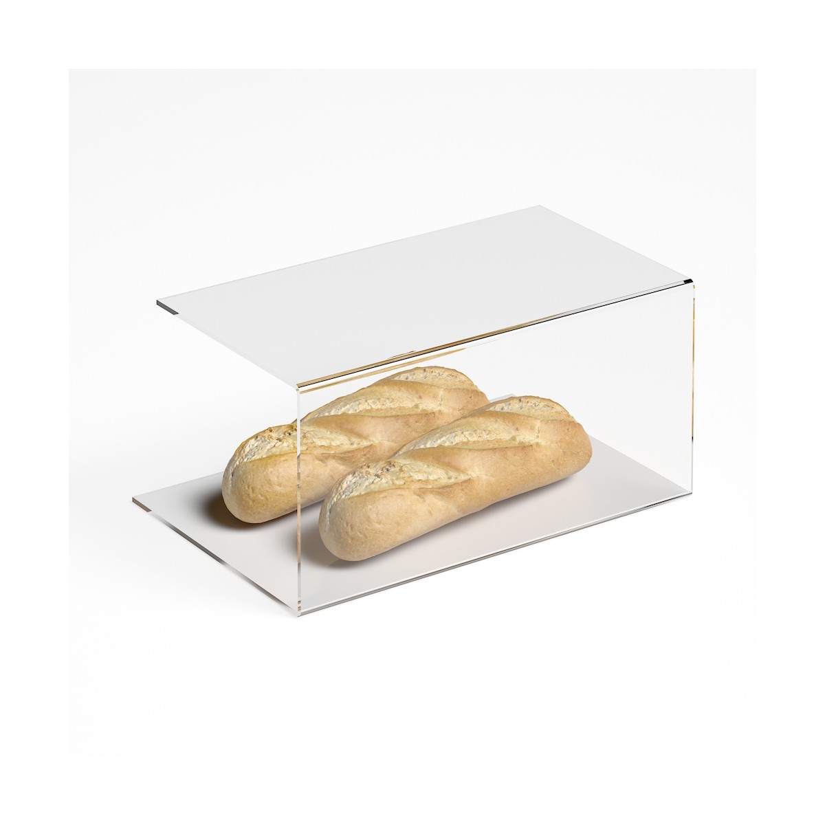 E-1186 PAR-A - Parafiato parasputi in plexiglass trasparente per alimenti - Misure: 45x25x H22 cm