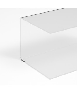 E-1186 PAR-A - Parafiato parasputi in plexiglass trasparente per alimenti - Misure: 45x25x H22 cm