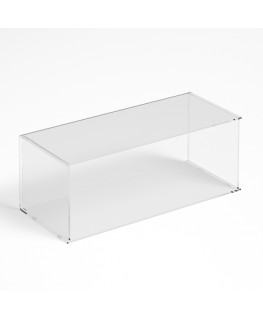 E-1190 PAR-B - Parafiato parasputi in plexiglass trasparente per alimenti con pannelli laterali - Misure: 60x25x H22 cm