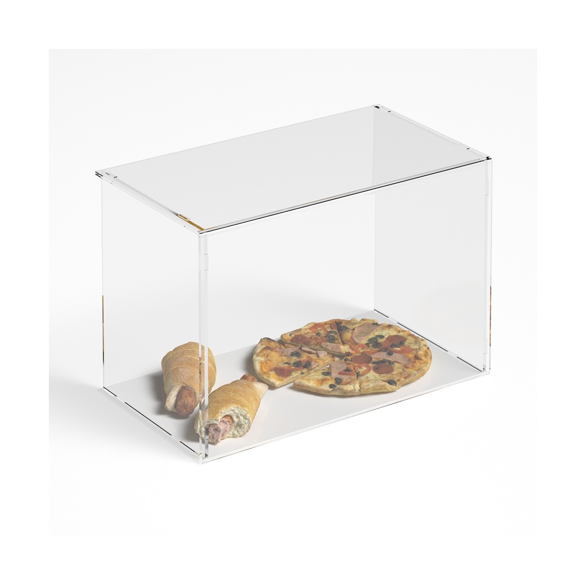 Parafiato parasputi in plexiglass trasparente per alimenti con