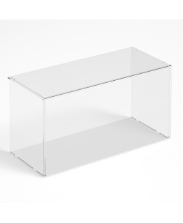 E-1191 PAR-B - Parafiato parasputi in plexiglass trasparente per alimenti con pannelli laterali - Misure: 60x25x H30 cm