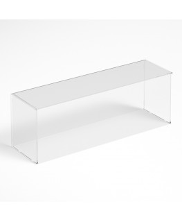 E-1191 PAR-C - Parafiato parasputi in plexiglass trasparente per alimenti con pannelli laterali - Misure: 90x25x H30 cm