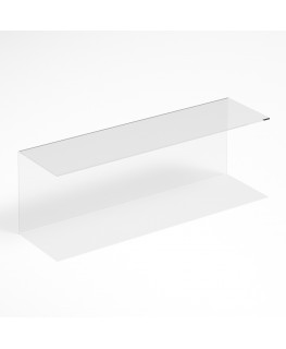 E-1187 PAR-C - Parafiato parasputi in plexiglass trasparente per alimenti - Misure: 90x25x H30 cm