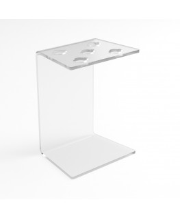 E-1205 PPE-B - Portaforbici in plexiglass satinato - Misure: 12x9x H 16 cm.