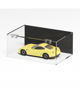 E-1250 TEC-X - PERSONALIZZABILE Teca espositiva in plexiglass trasparente da banco 5 lati chiusi con sportello frontale con c...