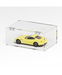 E-1263 TEC-X - PERSONALIZZABILE Teca espositiva in plexiglass trasparente da banco 5 lati chiusi con sportello frontale con c...