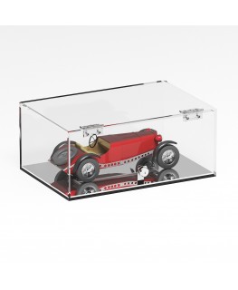 E-1274 TEC-X - PERSONALIZZABILE Teca espositiva in plexiglass trasparente da banco 5 lati chiusi con sportello frontale con c...