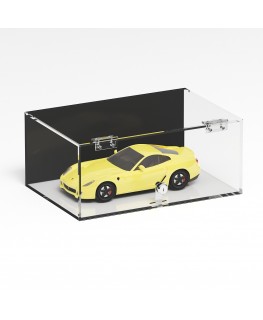 E-1276 TEC-X - PERSONALIZZABILE Teca espositiva in plexiglass trasparente da banco 5 lati chiusi con sportello frontale con c...