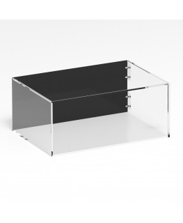 E-1280 TEC-X - PERSONALIZZABILE Teca espositiva in plexiglass trasparente da banco 5 lati chiusi con sportello laterale con c...