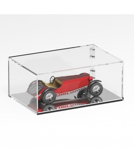 E-1289 TEC-X - PERSONALIZZABILE Teca espositiva in plexiglass trasparente da banco 5 lati chiusi con sportello laterale con c...
