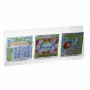 Expositor de pared de plexiglás transparente para boletos de apuestas y tarjetas rasca y gana