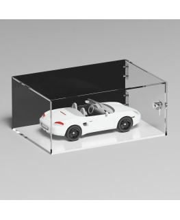 E-1295 TEC-X - PERSONALIZZABILE Teca espositiva in plexiglass trasparente da banco 5 lati chiusi con sportello laterale con c...