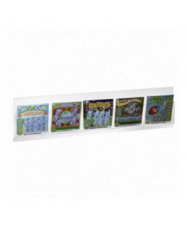 E-492 - Espositore schedine e gratta e vinci da parete in plexiglass trasparente